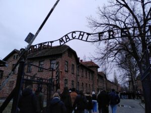 Gedenkstätte Auschwitz-Birkenau, Februar 2024.